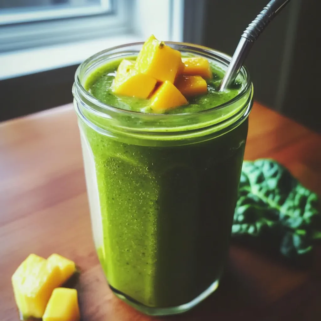 Swiss Chard and Mango Tropical Green Smoothie