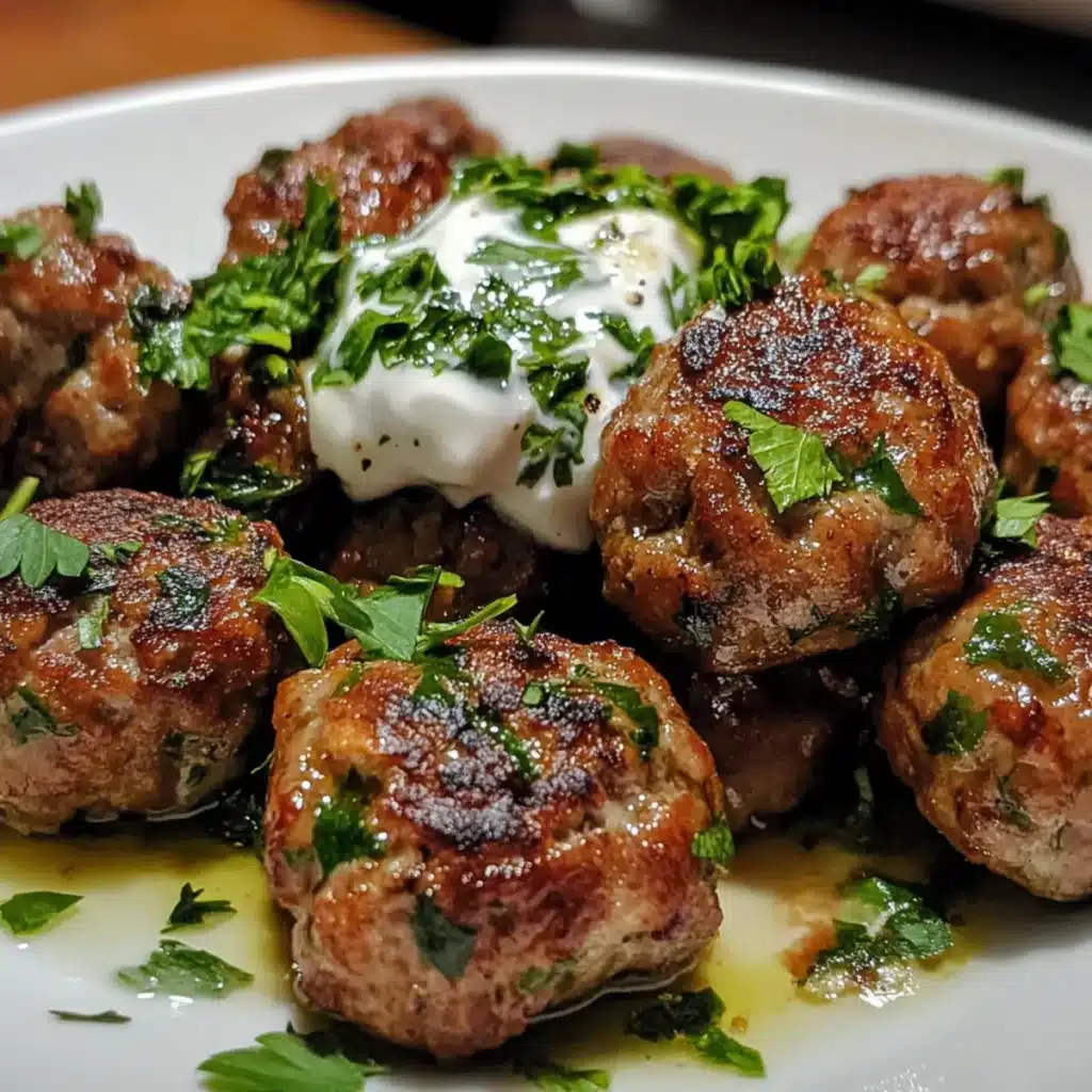 Turkey Kofta Bites with Mint Yogurt