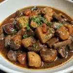 Black Pepper Beef and Mushroom Stew