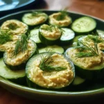 Cucumber Hummus Bites with Dill