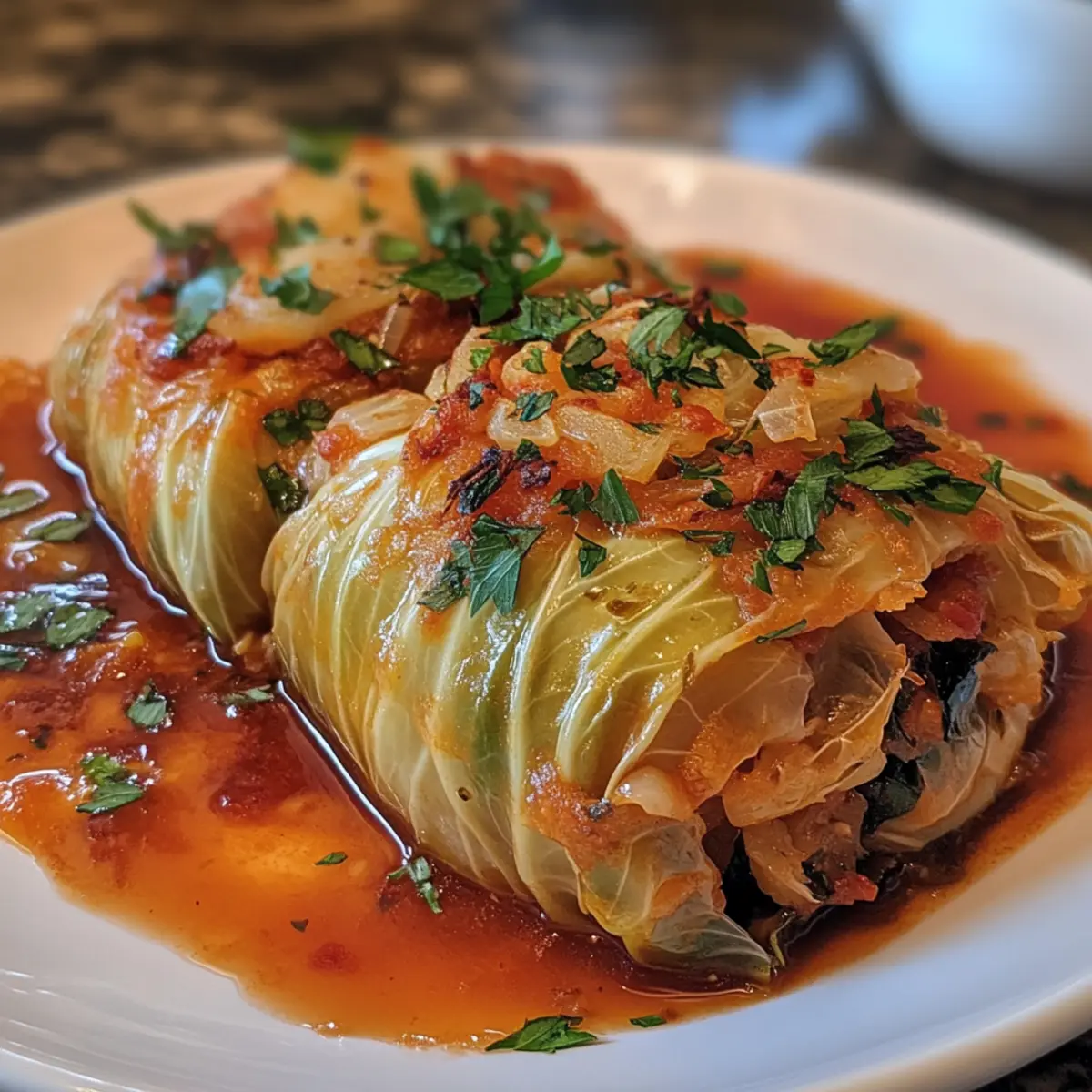 Vegetarian Whole Stuffed Cabbage