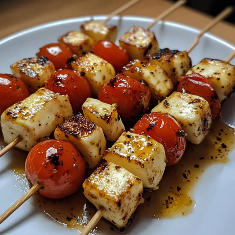 Halloumi and Cherry Tomato Kabobs