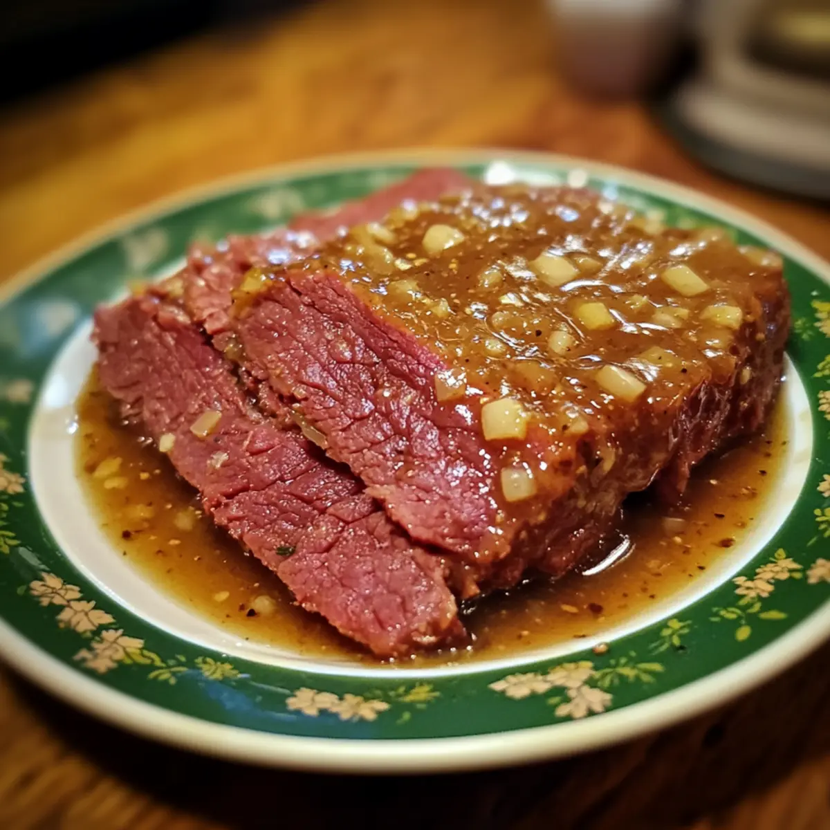 Honey Garlic Glazed Corned Beef