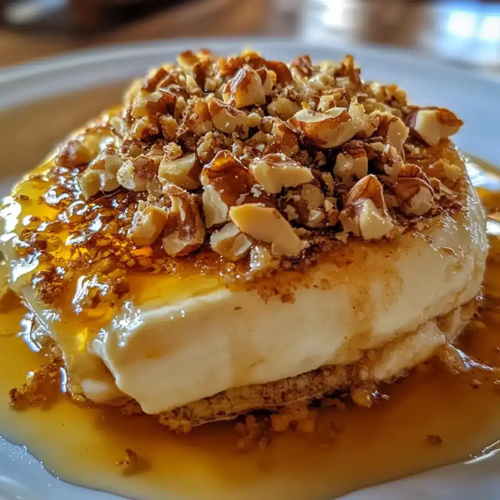 Baked Brie with Honey and Crushed Walnuts
