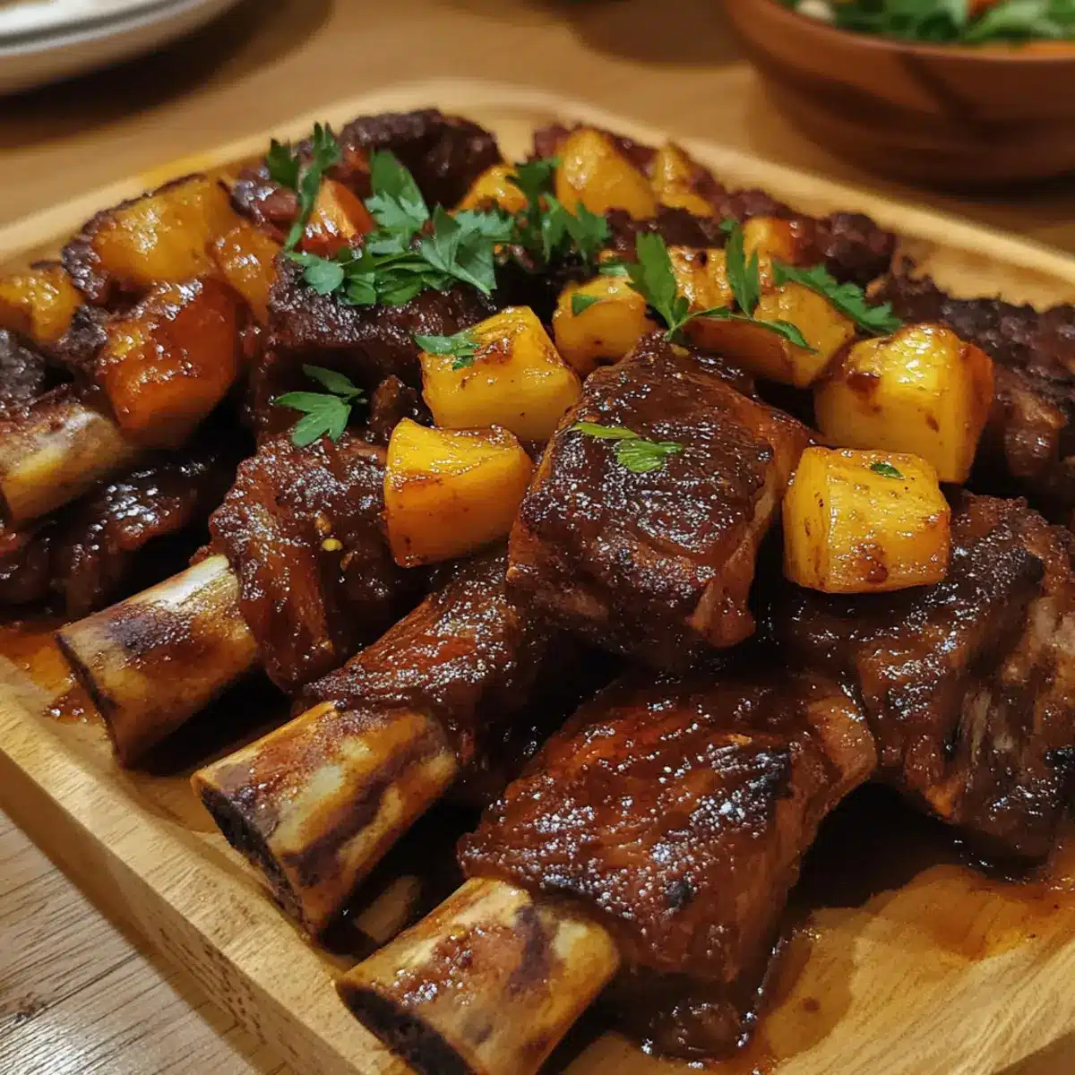 Beef Ribs with Steamed Cassava recipe