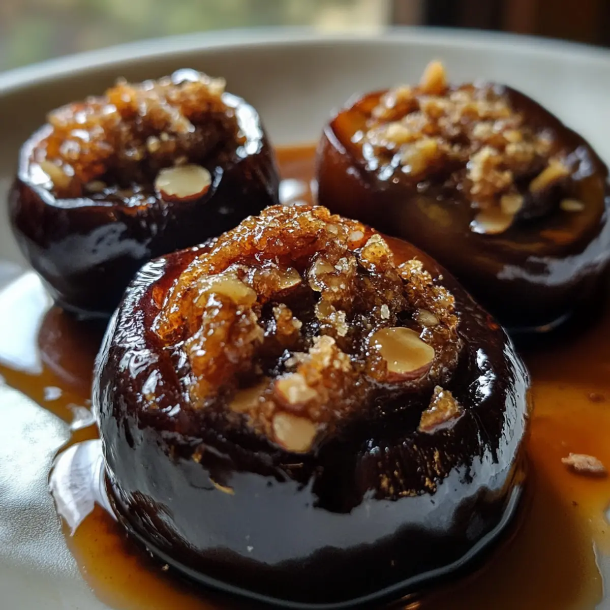 Almond and Honey Stuffed Prunes