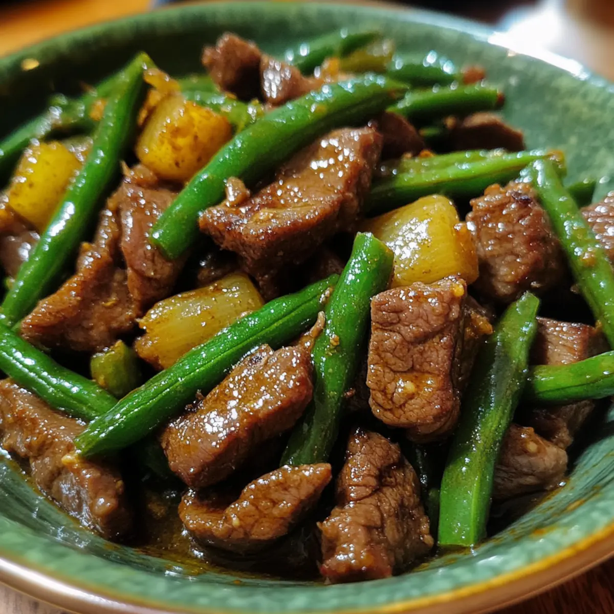Lemongrass Beef and Green Beans