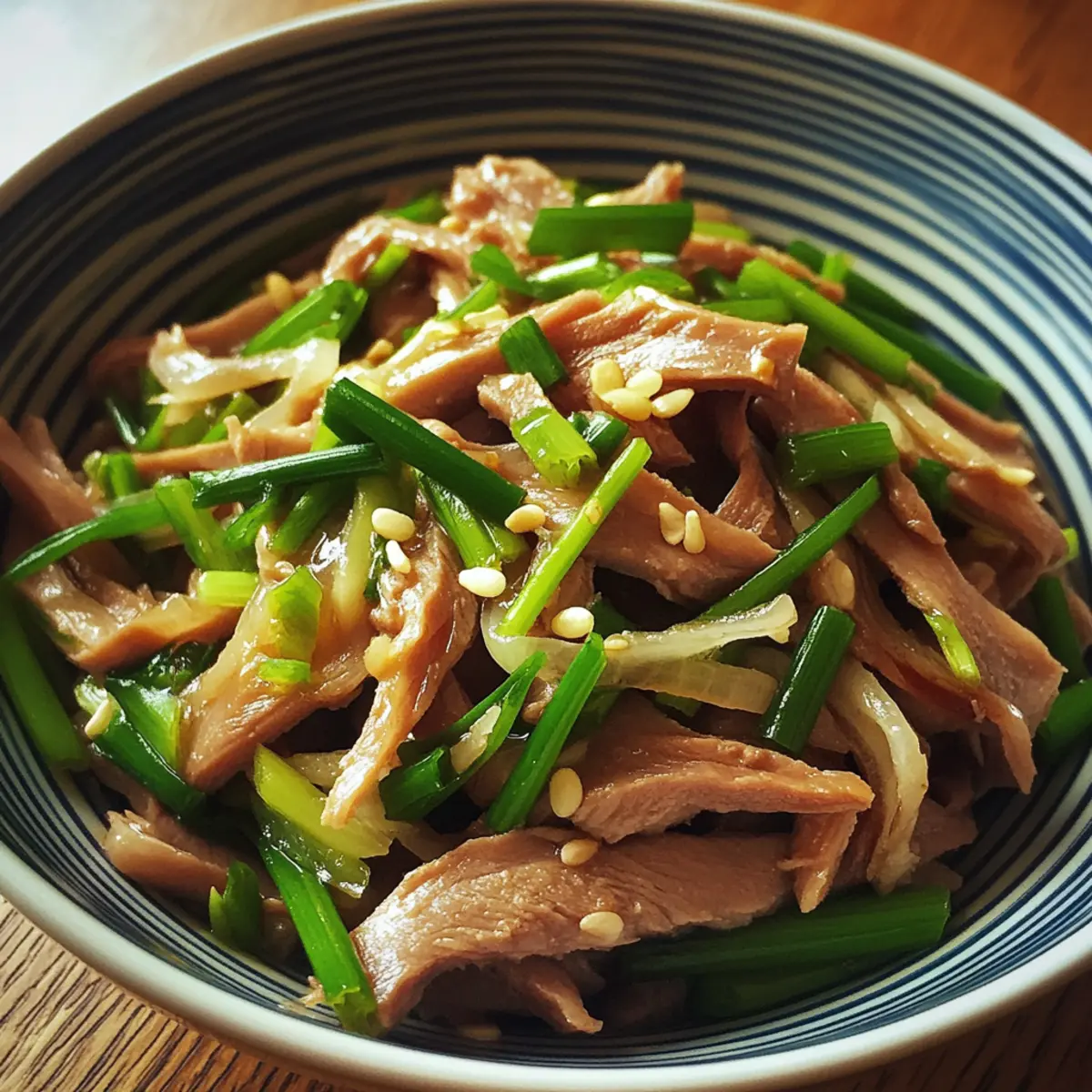 Shredded Duck and Scallion Toss recipe