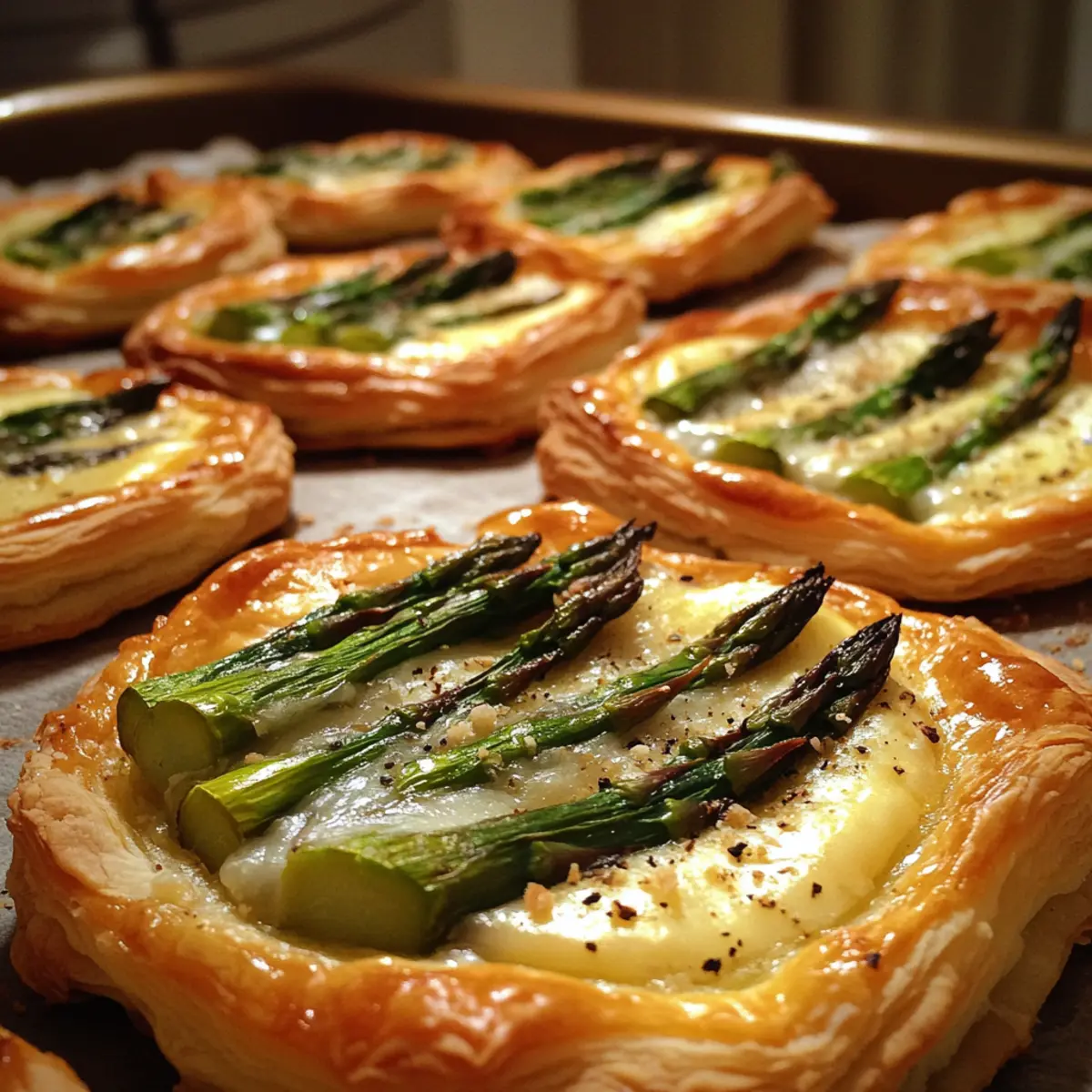 Puff Pastry Asparagus Tarts