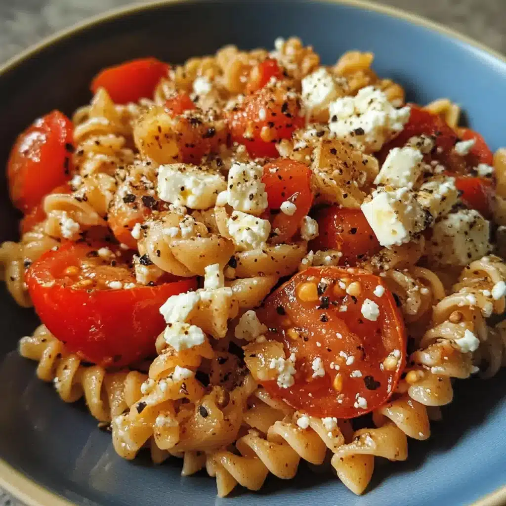 Roasted Tomato and Feta Whole Grain Pasta