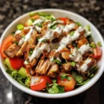 Chicken Shawarma Salad Bowls with Garlic Sauce recipe