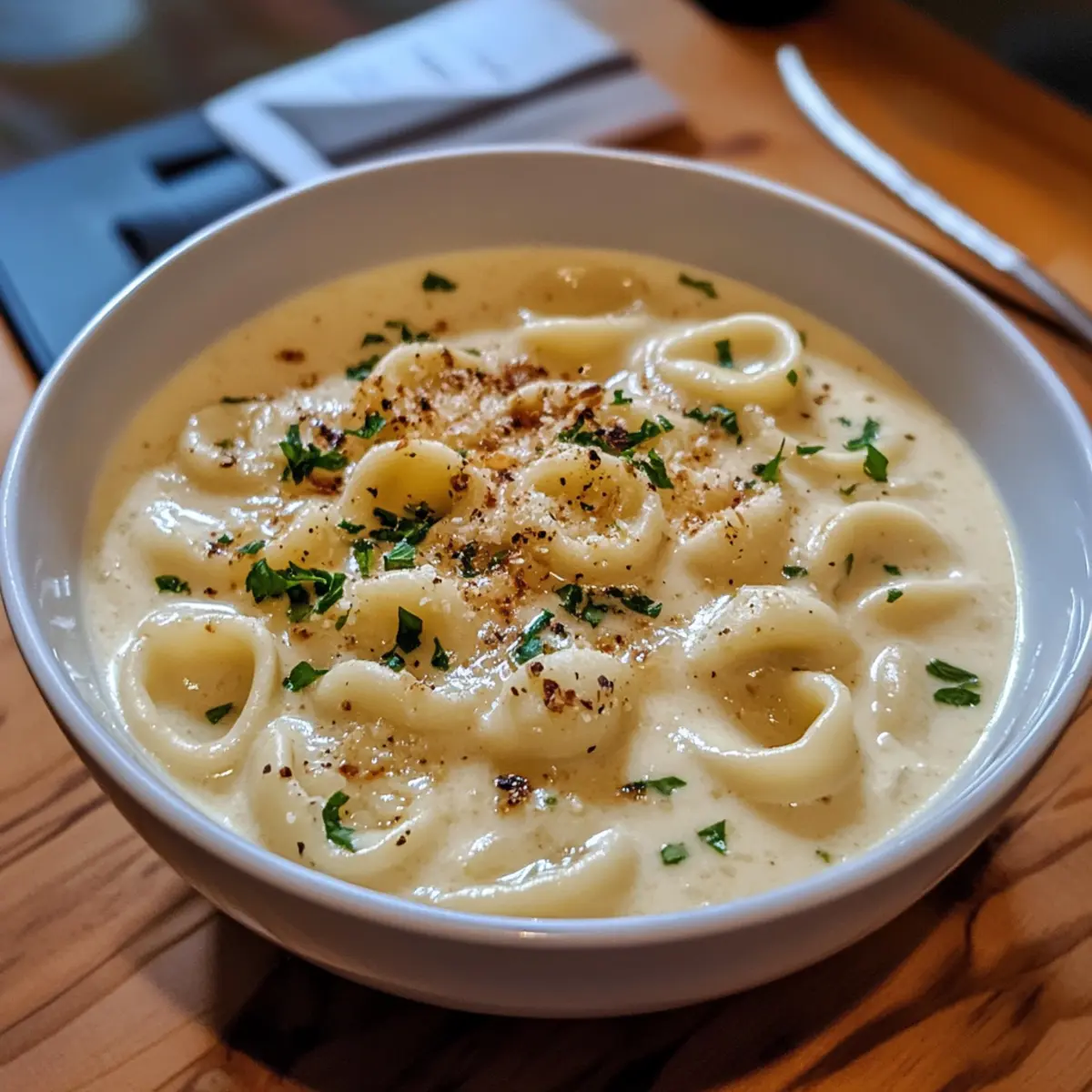 Orecchiette and Smashed Cauliflower Soup recipe