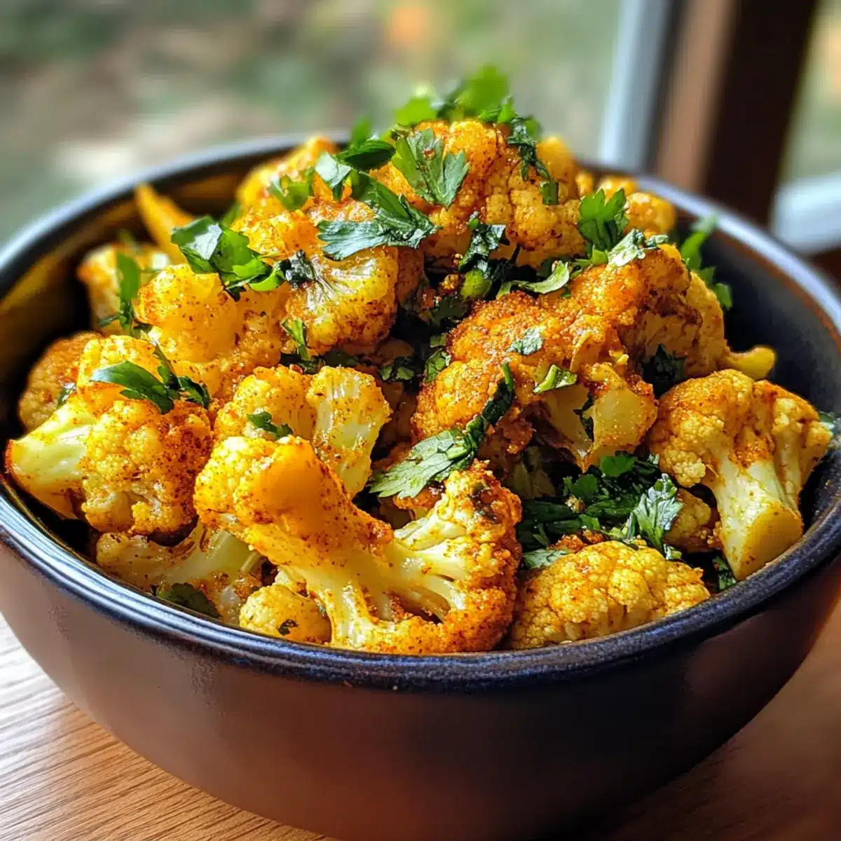 Turmeric Garlic Cauliflower