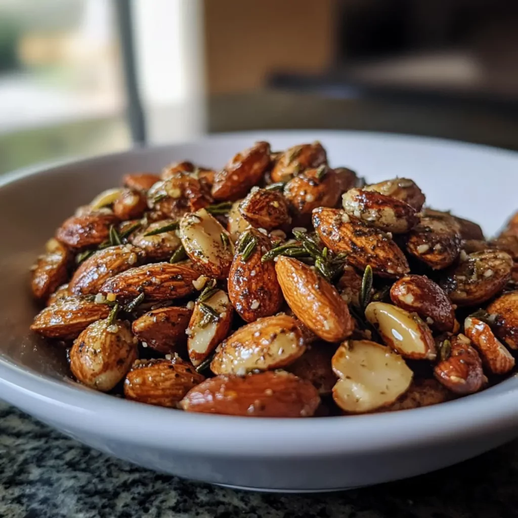 Rosemary Garlic Almonds