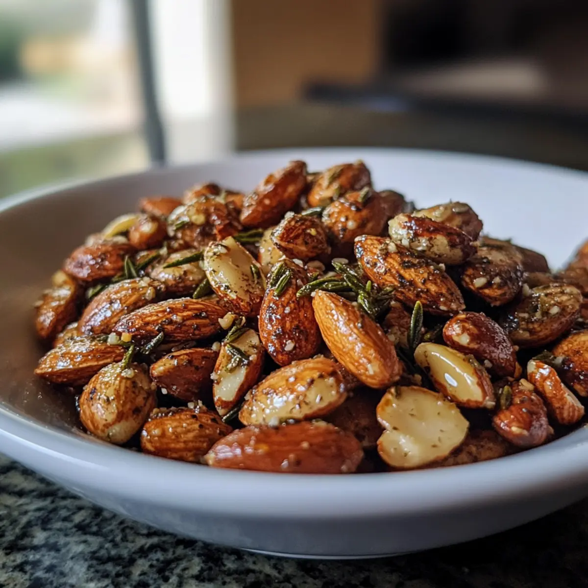 Rosemary Garlic Almonds