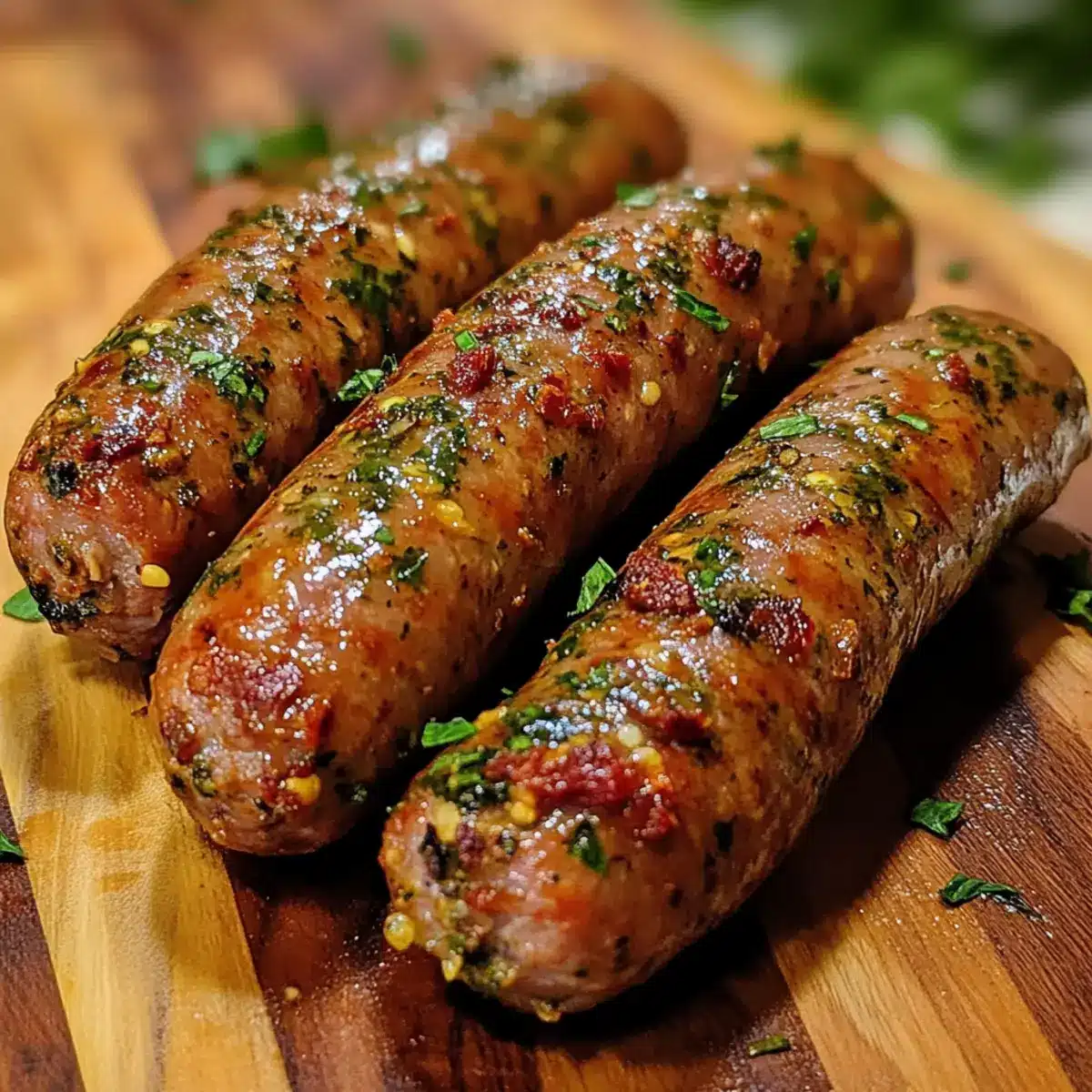 Sun-Dried Tomato and Herb Turkey Sausage