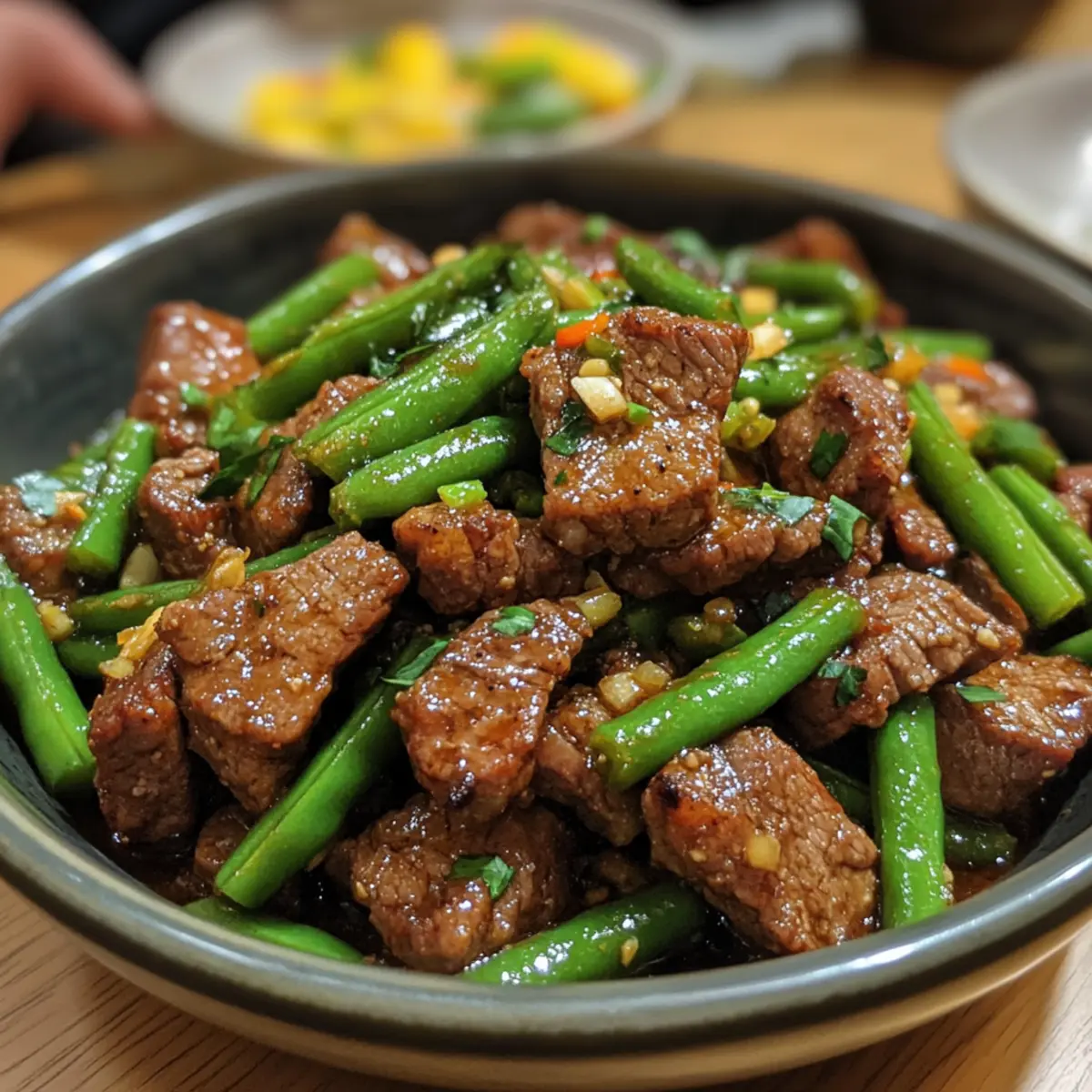 Lemongrass Beef and Green Beans