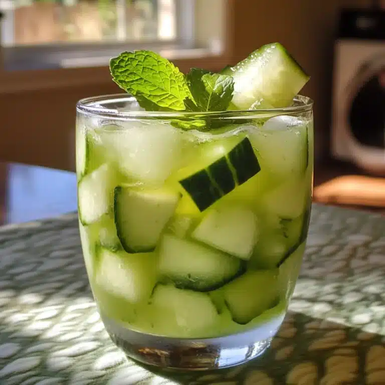Minted Cucumber and Honeydew Cooler