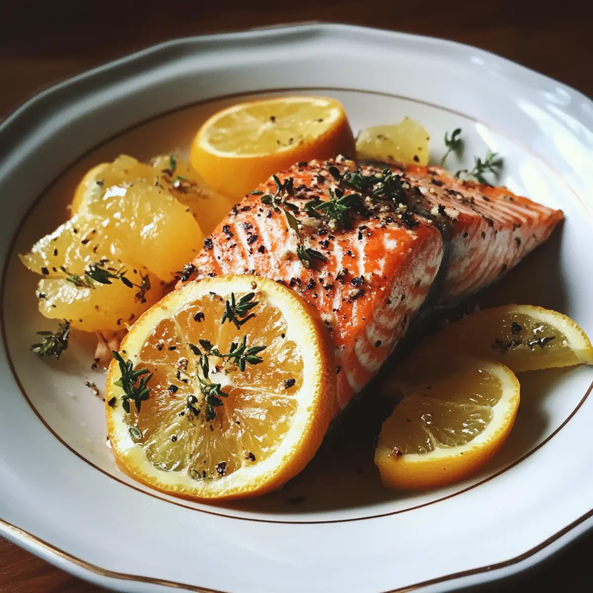 Slow-Roasted Salmon with Citrus & Herbs recipe