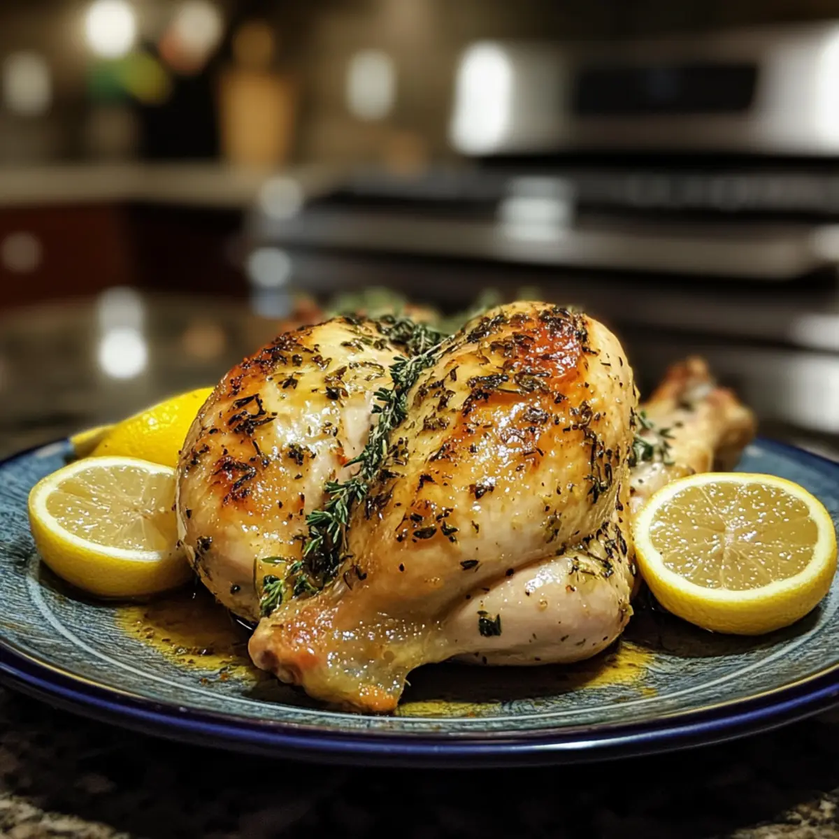 Lemon-Thyme Spatchcock Chicken recipe(Crispy skin, restaurant-style)
