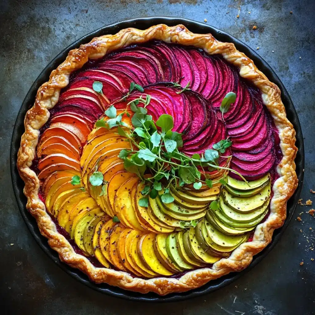 Rainbow Beet Galette (Showstopping vegetarian tart)