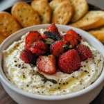 Whipped Feta Dip with Roasted Strawberries