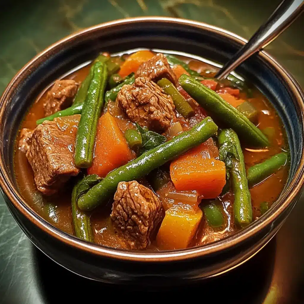 Beef and Green Bean Stew in Tomato Broth