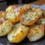 Crispy Smashed Garlic Herb Potatoes