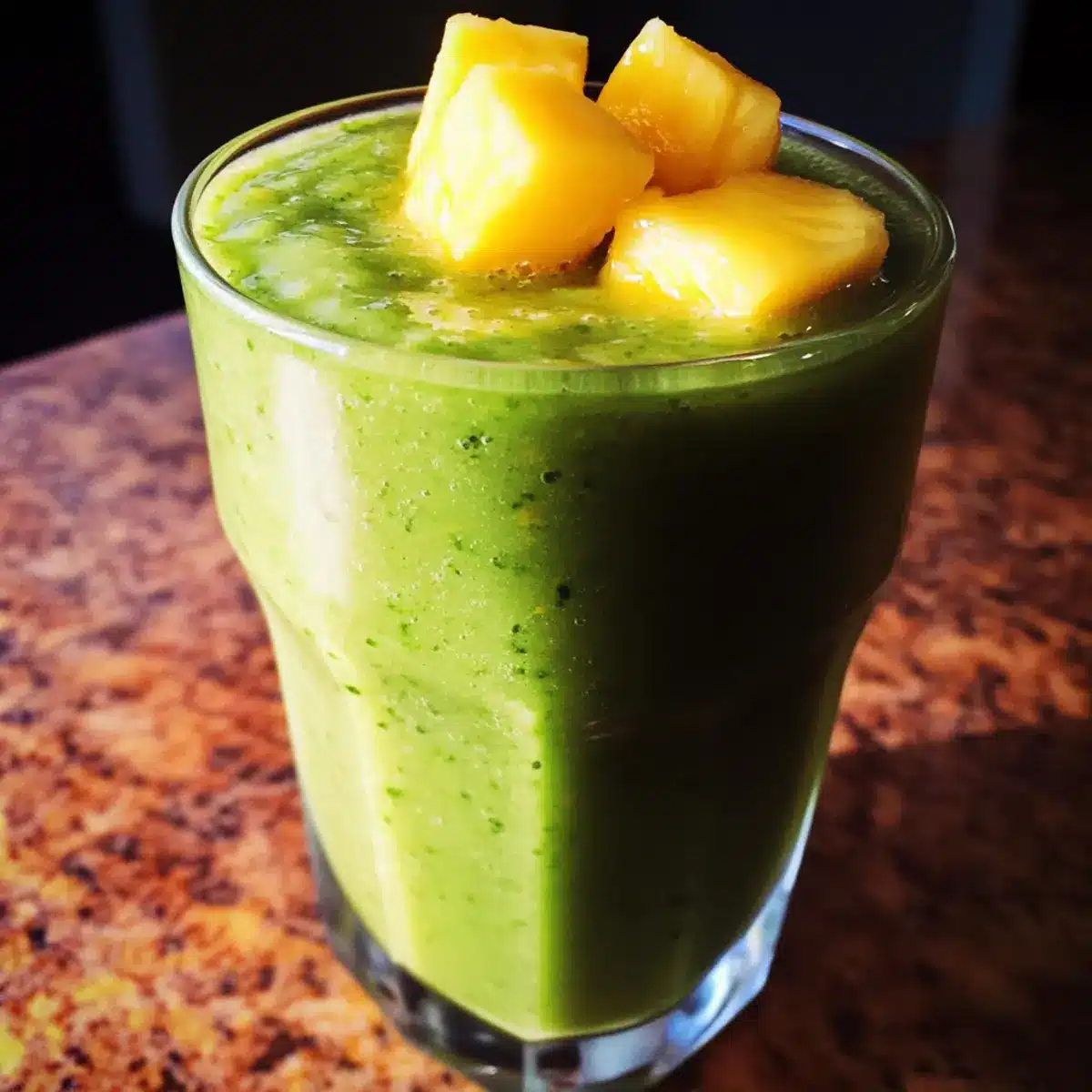 Tropical Mango Pineapple Green Smoothie