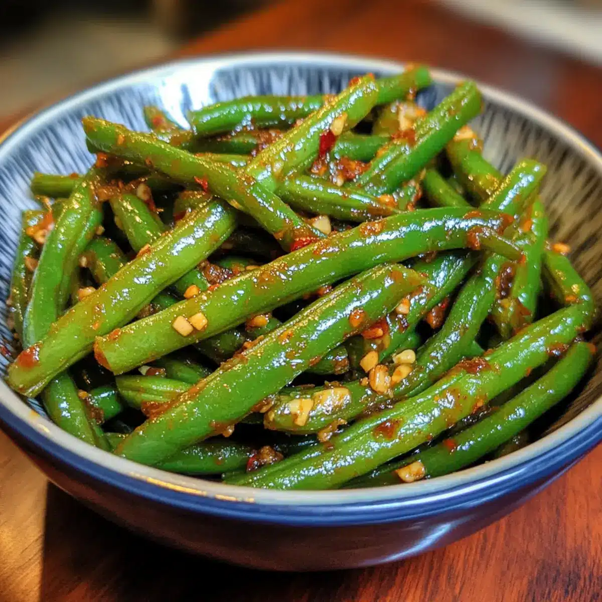 Garlic Chili Crisp Green Beans (Quick Side)
