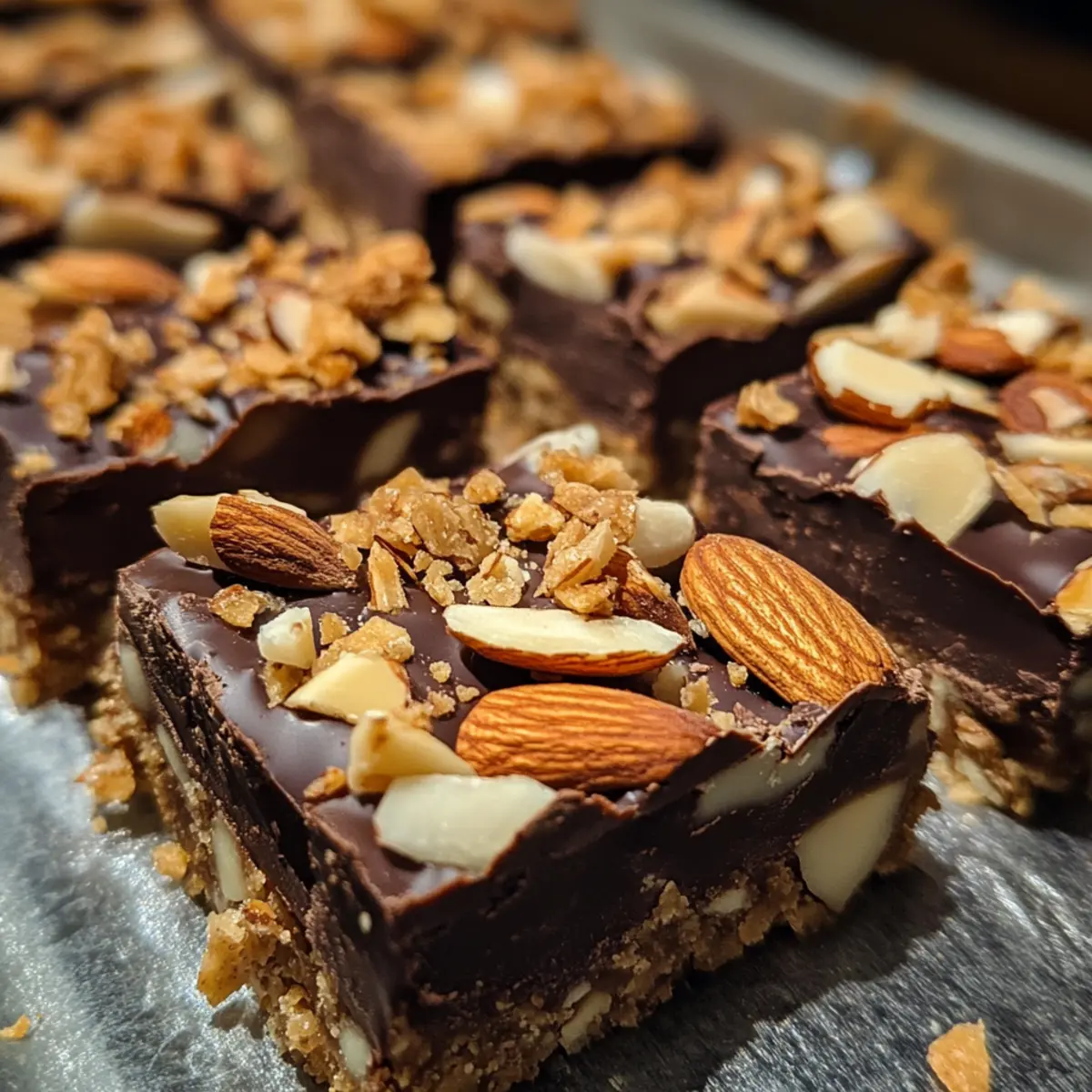 Dark Chocolate Coconut Almond Crunch Bars