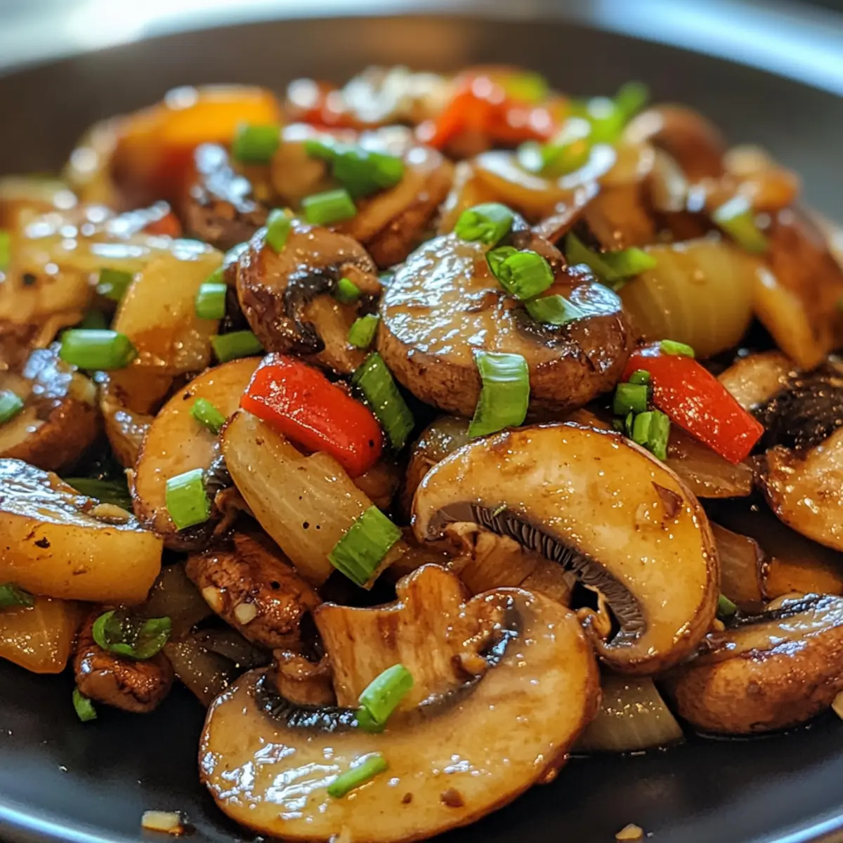Sizzling Ginger Garlic Mushroom Stir Fry